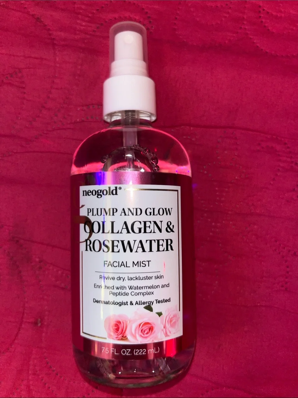 neogold Plump & Glow Collagen & Rosewater Facial Mist - Pink